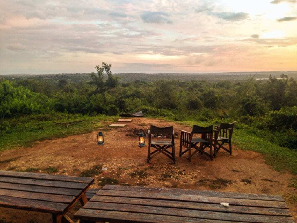 Camp ground - safari. Uganda