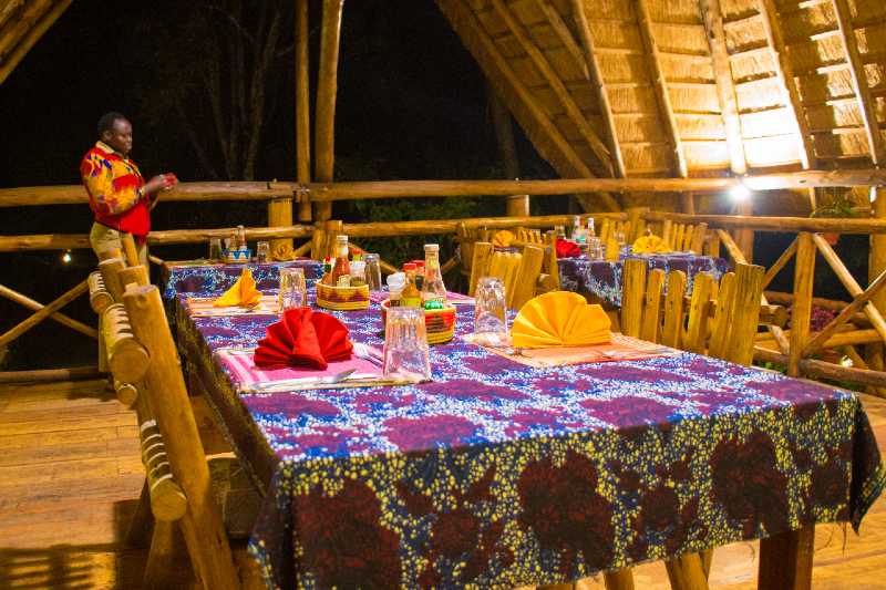 Dinner at Kibale National Park